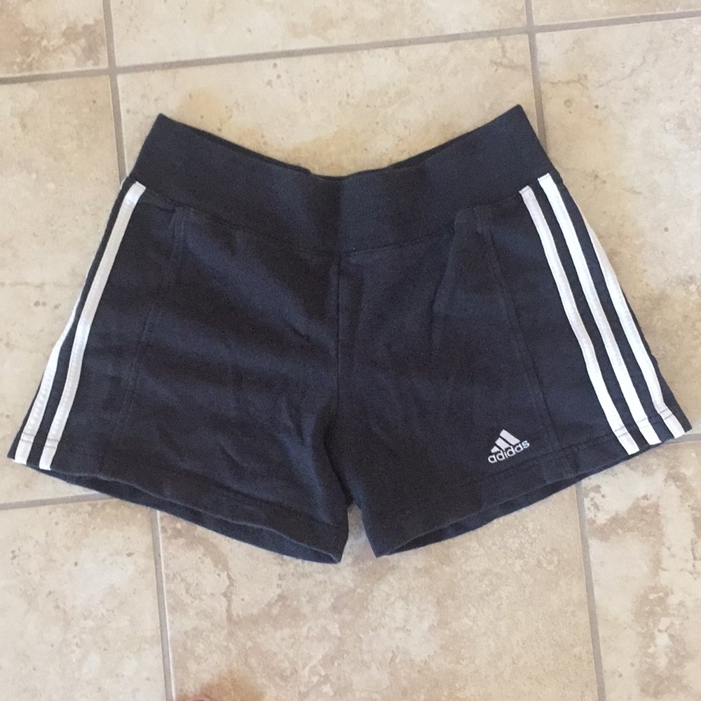 Black adidas running shorts for women.